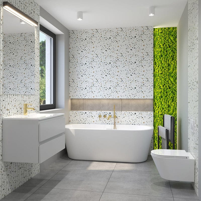 OLTENS Jog Tiefspül-Wand-WC PureRim 36 x 52 cm, Set mit Slim WC-Sitz