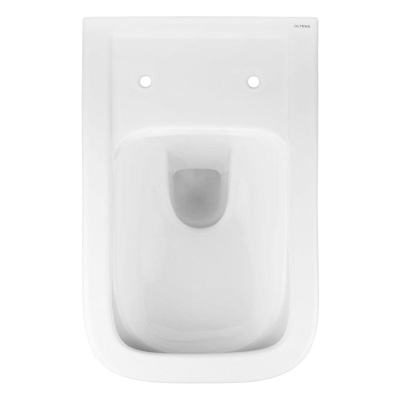 OLTENS Ribe Tiefspül-Wand-WC PureRim 35 x 53 cm, Set mit WC-Sitz