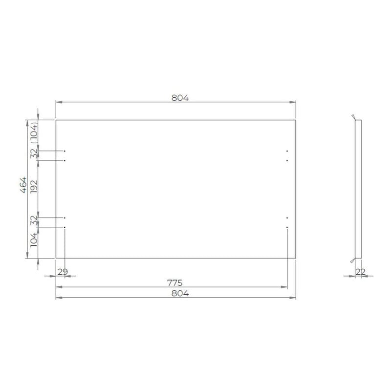 OLTENS Vernal Konsolenplatte 80 cm