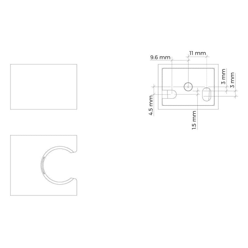 OLTENS Gide (S) Duschhalterung starr