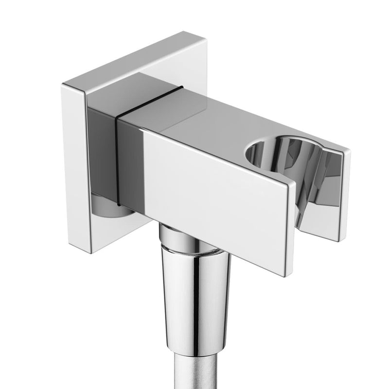 OLTENS Hvita (S) Wandanschlussbogen mit Brausehalter, Rosette quadratisch