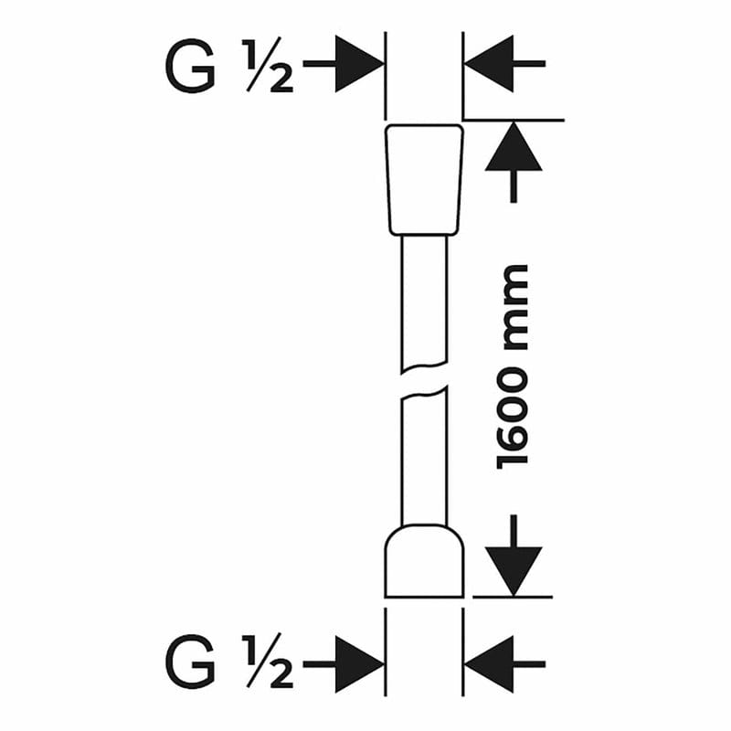 OLTENS Ronneby Brauseschlauch 160 cm