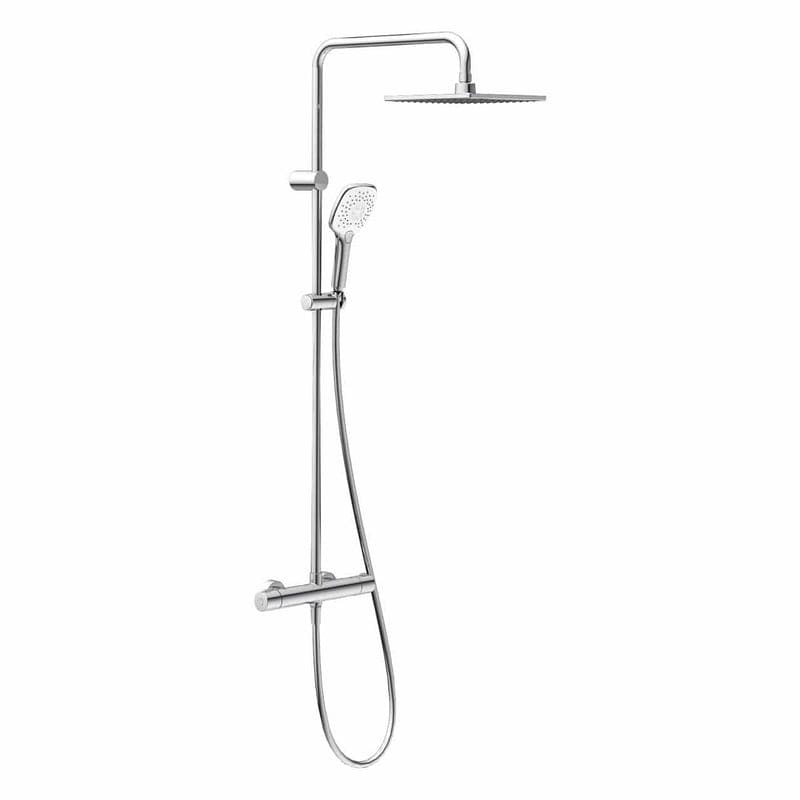 OLTENS Atran (S) Duschsystem mit Aufputz-Thermostat, Handbrause und Kopfbrause eckig