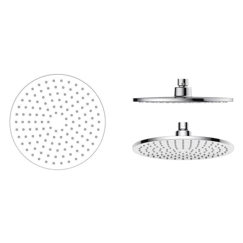 OLTENS Atran Duschsystem mit Aufputz-Thermostat, Handbrause und Kopfbrause rund