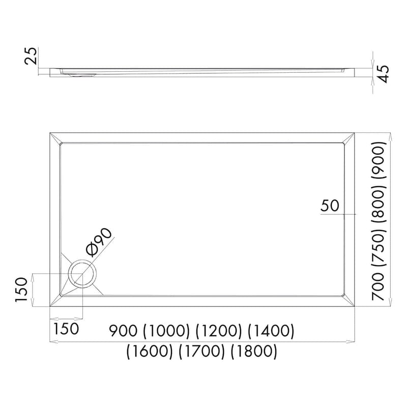 OLTENS Superior douchebak