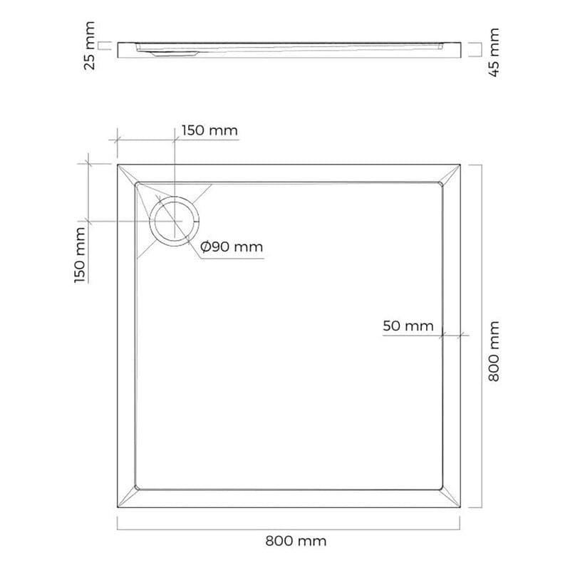 OLTENS Superior douchebak