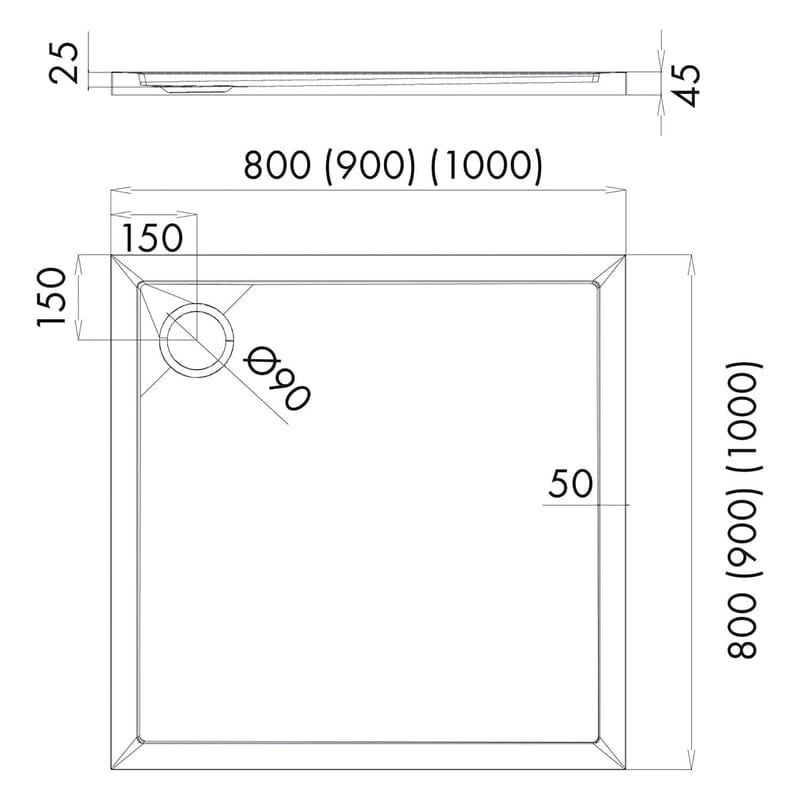 OLTENS Superior douchebak