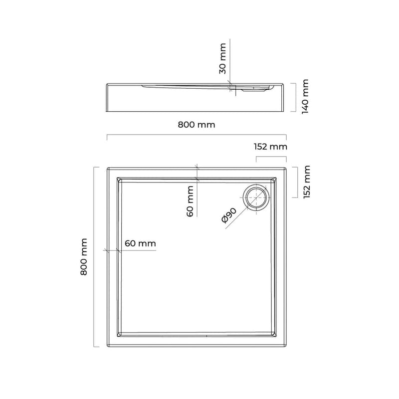 OLTENS Vindel Duschwanne
