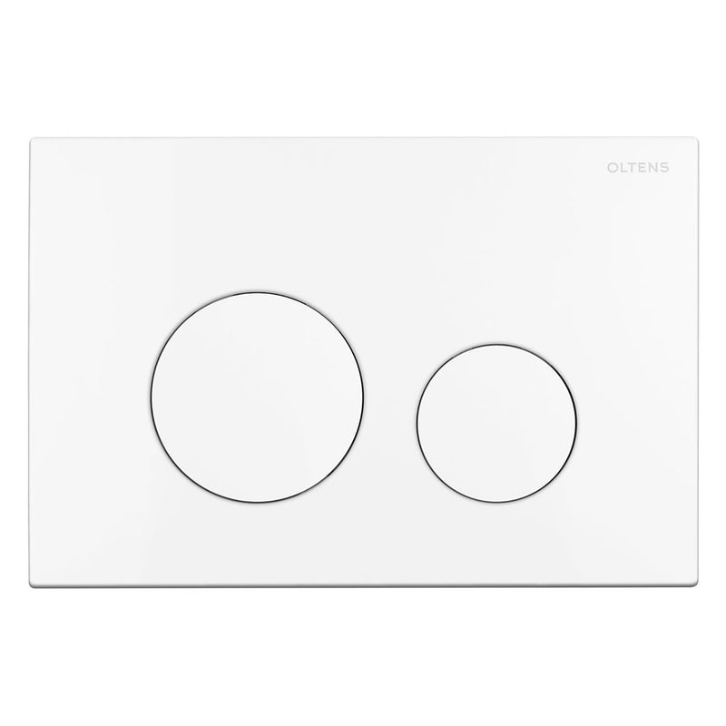 OLTENS Lule Betätigungsplatte aus Kunststoff mit 2-teiligen Spülknopf rund