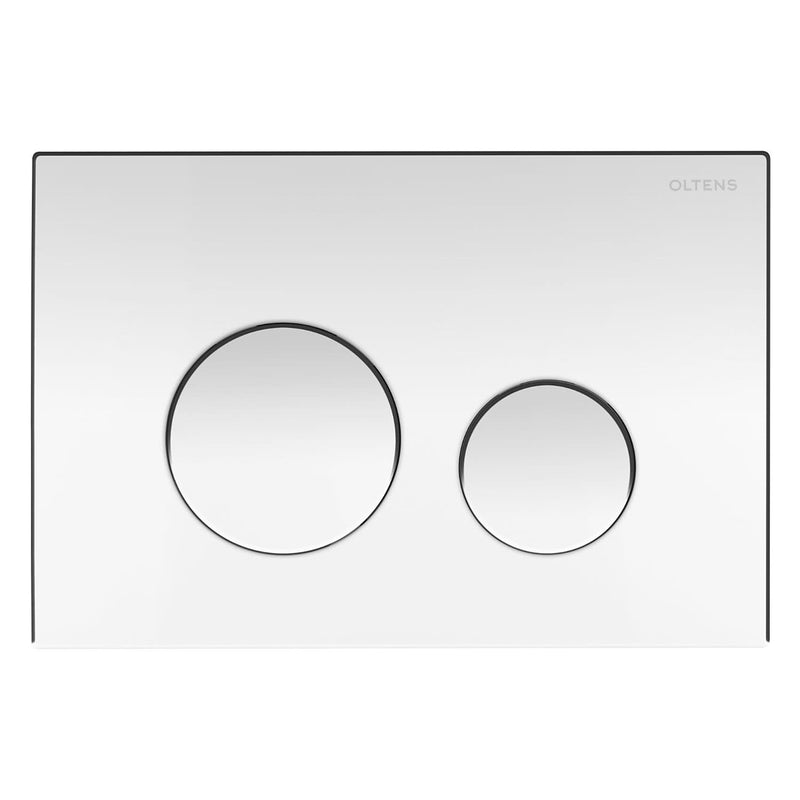 OLTENS Lule Betätigungsplatte aus Kunststoff mit 2-teiligen Spülknopf rund