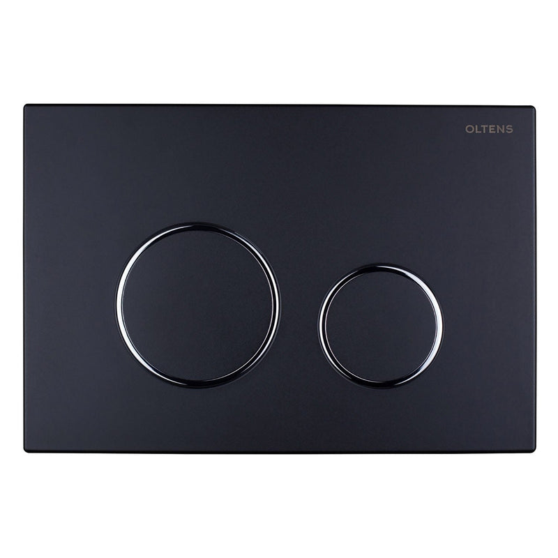 OLTENS Lule Betätigungsplatte aus Kunststoff mit 2-teiligen Spülknopf rund