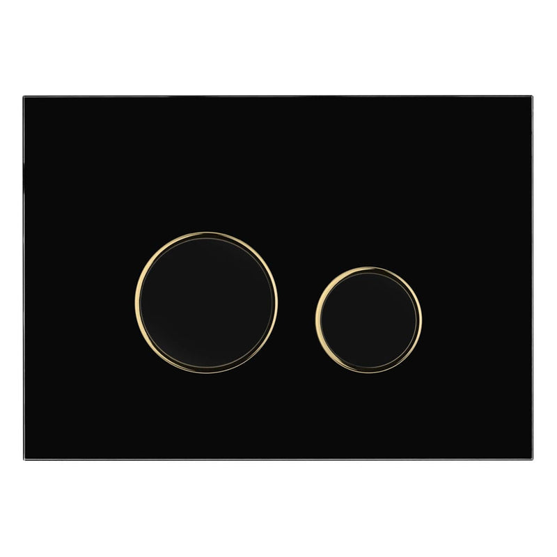 OLTENS Lule Betätigungsplatte aus Kunststoff mit 2-teiligen Spülknopf rund