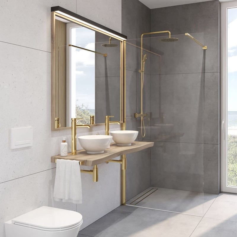 OLTENS Torne bedieningsplaat van kunststof met 2-delige spoelknop rechthoekig