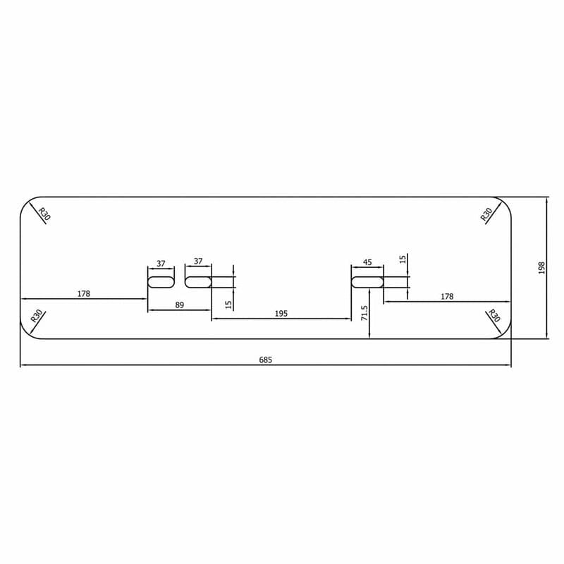 OLTENS Schallschutzdichtung für Waschbecken