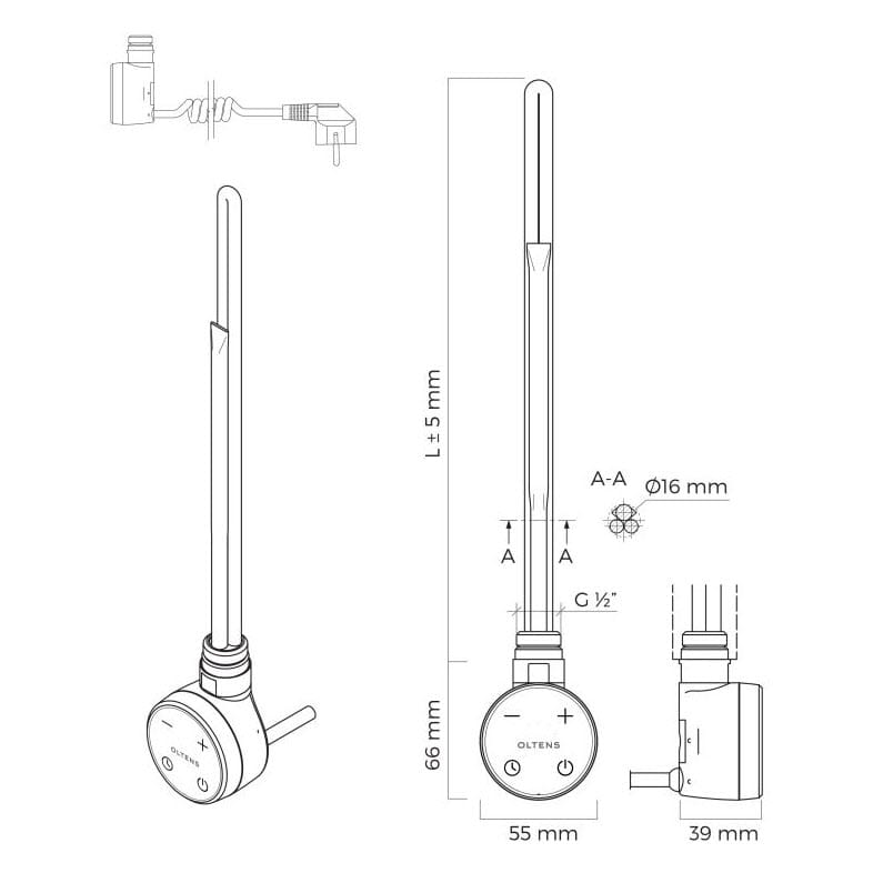 OLTENS Vamare Elektro-Heizstab 600 W