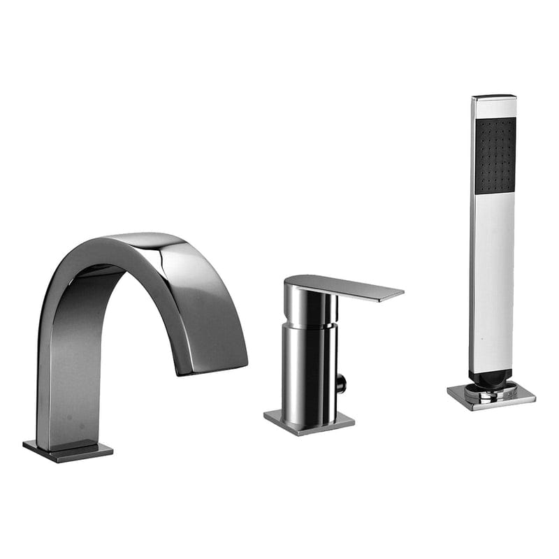 pianura Giulia Dreiloch-Wannenrand-Einhebelmischer inkl. Brausegarnitur