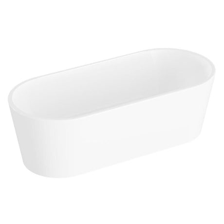 pianura Valentina Badewanne oval freistehend 180 x 80 cm mit Schürze und verdecktem Überlauf