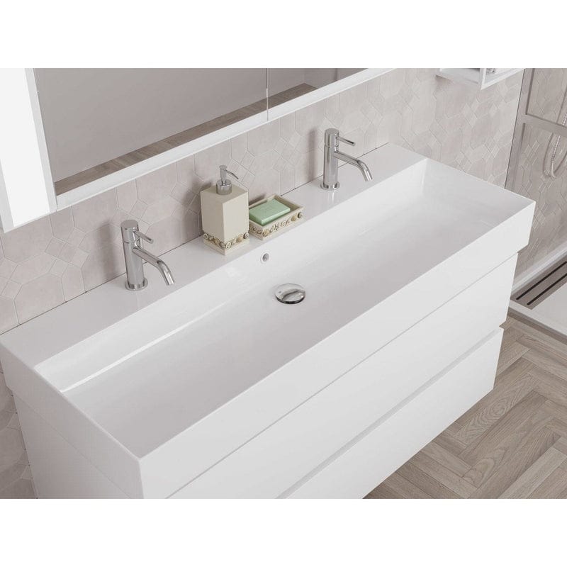 pianura Stella Waschtisch mit Unterschrank 121 cm, mit 2 Hahnlöchern