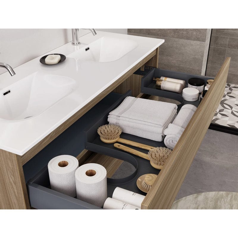 pianura Stella Doppelwaschtisch mit Unterschrank 122 cm