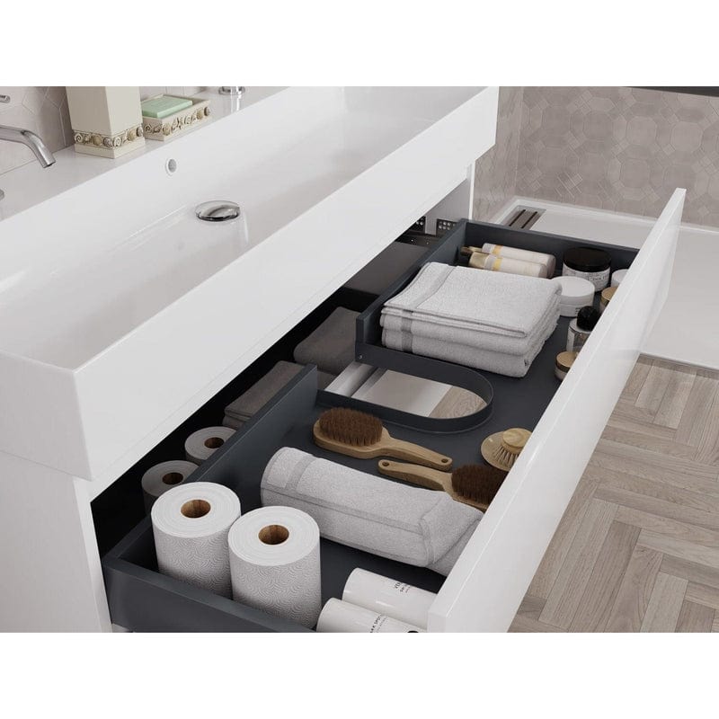 pianura Stella Waschtisch mit Unterschrank 121 cm, mit 2 Hahnlöchern