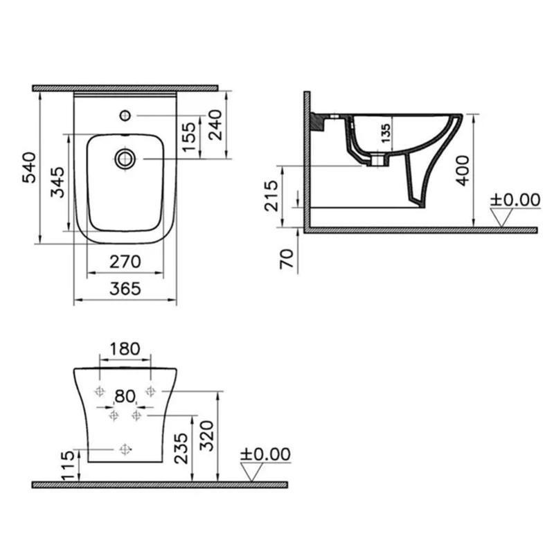 pianura Andrea Wand-Bidet