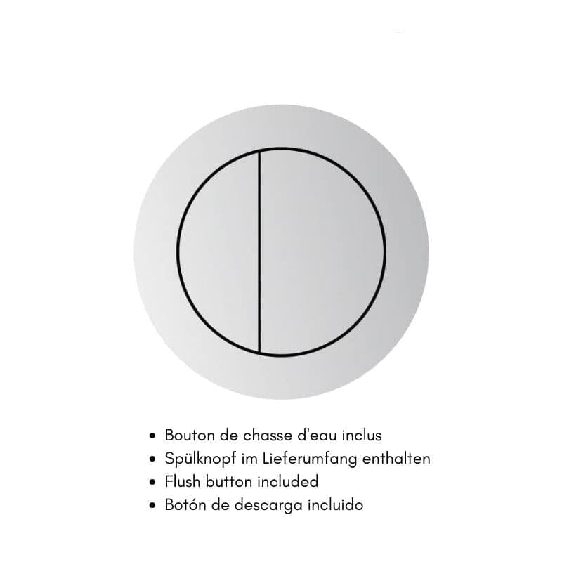 Modernes Hänge-WC, Keramik, ATRIA, Unterputz-Spülkasten Schwarz