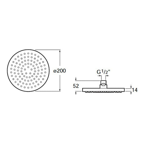 Roca Rainsense Kopfbrause rund 20 cm