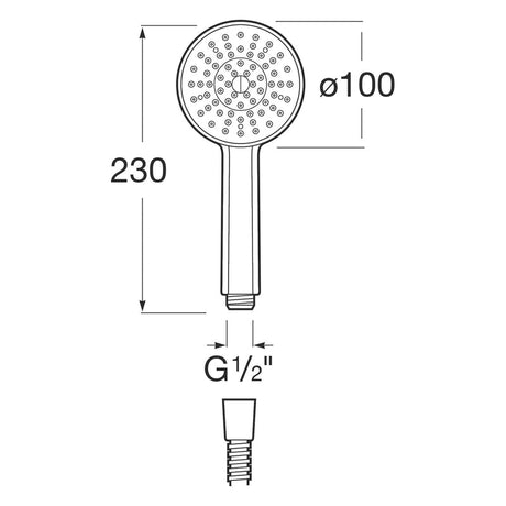 Roca Stella Handbrause mit 1 Strahlart