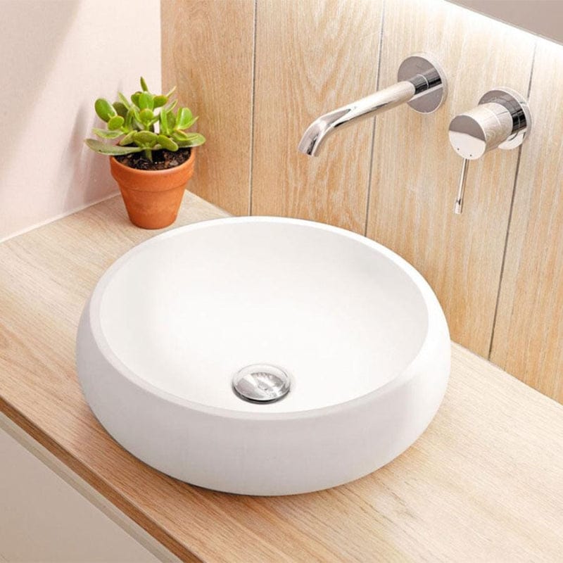 Rundes Aufsatzwaschbecken aus Kunststein RONDO