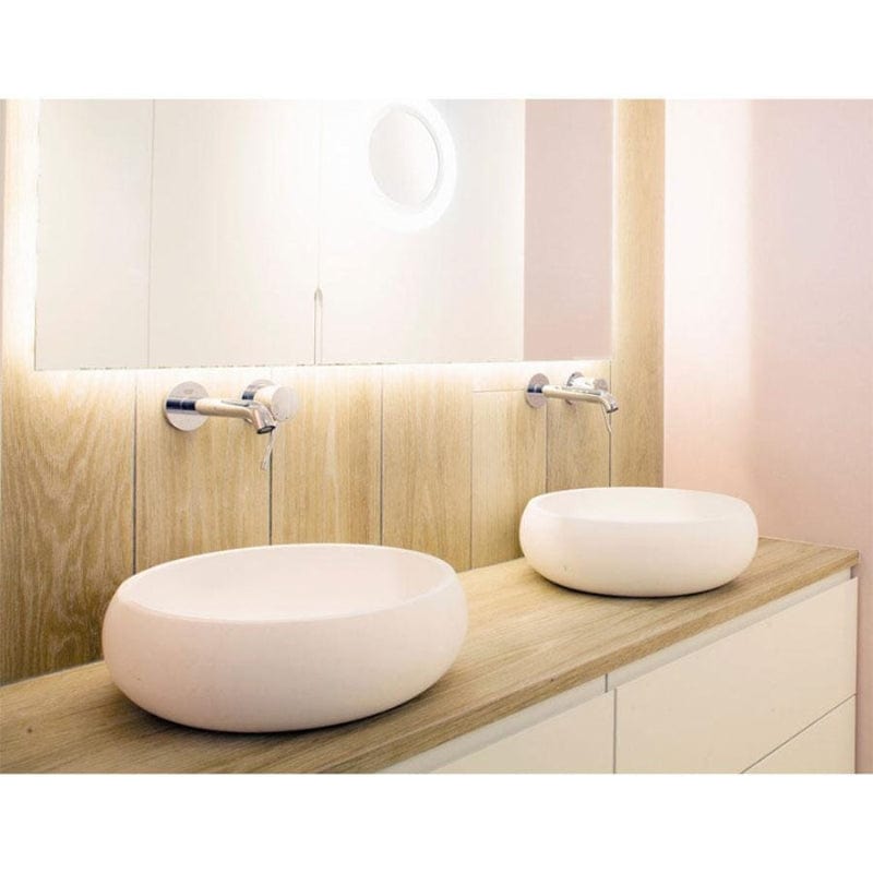 Rundes Aufsatzwaschbecken aus Kunststein RONDO