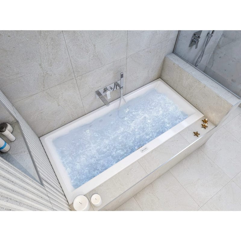 Steinkamp Life Rechteck-Badewanne mit Whirlsystem 190 x 90 cm, inkl. Viega Multiplex Trio MT5