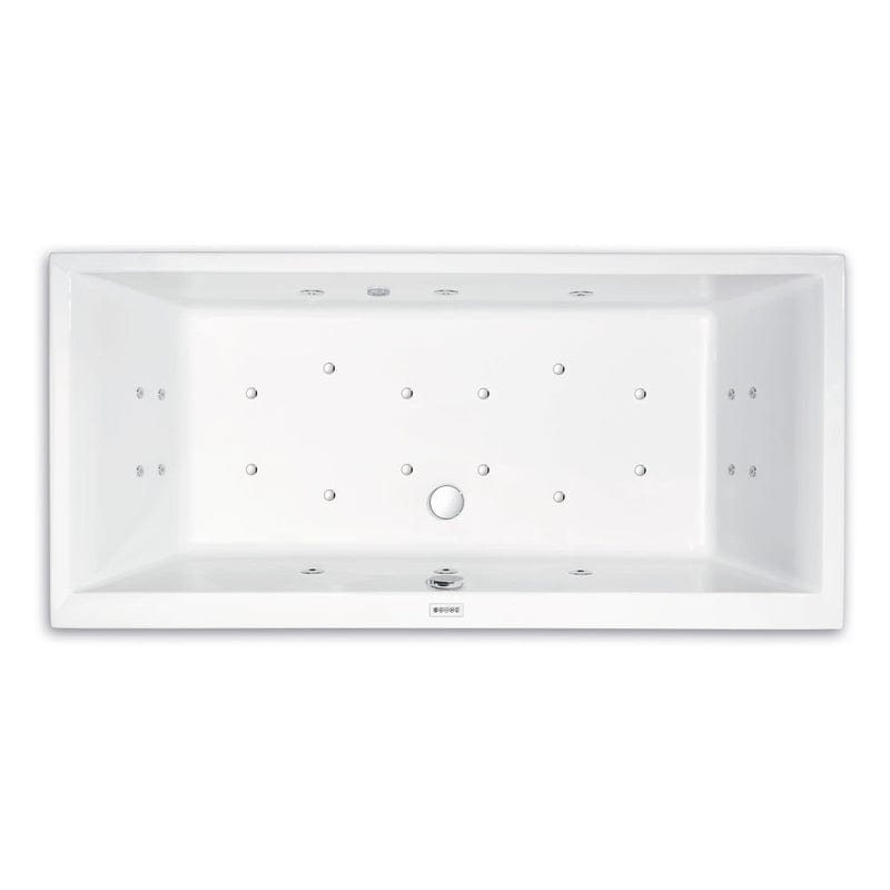 Steinkamp Life Rechteck-Badewanne mit Whirlsystem 190 x 90 cm, inkl. Viega Multiplex Trio MT5