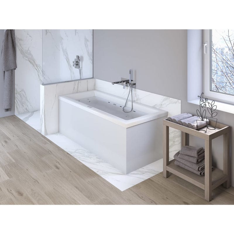 Steinkamp Life Rechteck-Badewanne mit Whirlsystem 190 x 90 cm, inkl. Viega Multiplex Trio MT5