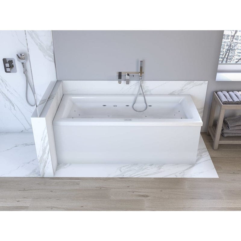 Steinkamp Life Rechteck-Badewanne mit Whirlsystem 190 x 90 cm, inkl. Viega Multiplex Trio MT5