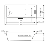 Steinkamp Life Badewanne 180 x 80 cm