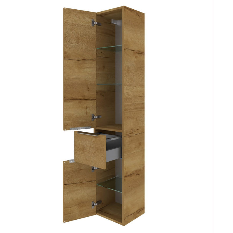 Steinkamp Living 2.0 Hochschrank 30 x 168 cm mit 2 Drehtüren und 1 Auszug