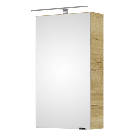 Steinkamp Living 2.0 Spiegelschrank 40 cm mit 1 Drehtür, inkl. LED-Aufsatzleuchte