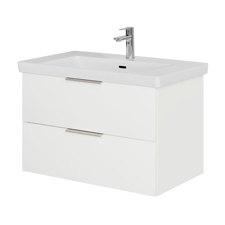 Steinkamp Living 2.0 Waschtischunterschrank 75 cm mit Villeroy & Boch Subway 3.0 Waschtisch 80 cm mit Überlauf