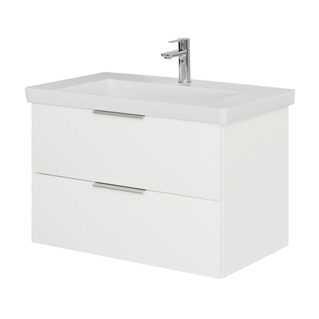 Steinkamp Living 2.0 Waschtischunterschrank 75 cm mit Villeroy & Boch Subway 3.0 Waschtisch 80 cm ohne Überlauf