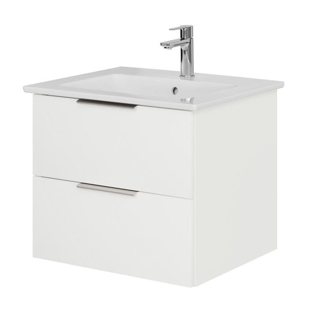 Steinkamp Living 2.0 Waschtischunterschrank 55 cm mit Villeroy & Boch Venticello Waschtisch 60 cm CeramicPlus mit Überlauf