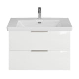 Steinkamp Living 2.0 Waschtischunterschrank 75 cm mit Villeroy & Boch Subway 3.0 Waschtisch 80 cm mit Überlauf