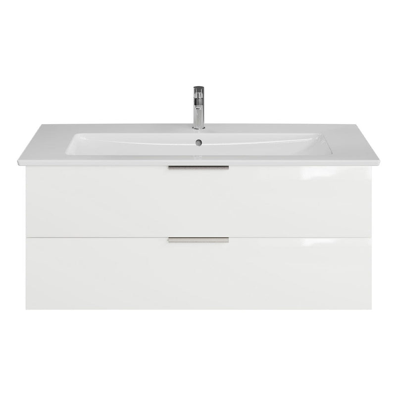 Steinkamp Living 2.0 Waschtischunterschrank 115 cm mit Villeroy & Boch Venticello Waschtisch 120 cm CeramicPlus mit Überlauf und 1 Hahnloch