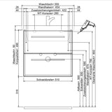 Steinkamp Living 2.0 Waschtischunterschrank 51 cm für Villeroy & Boch Subway 3.0 Waschtisch 55 cm