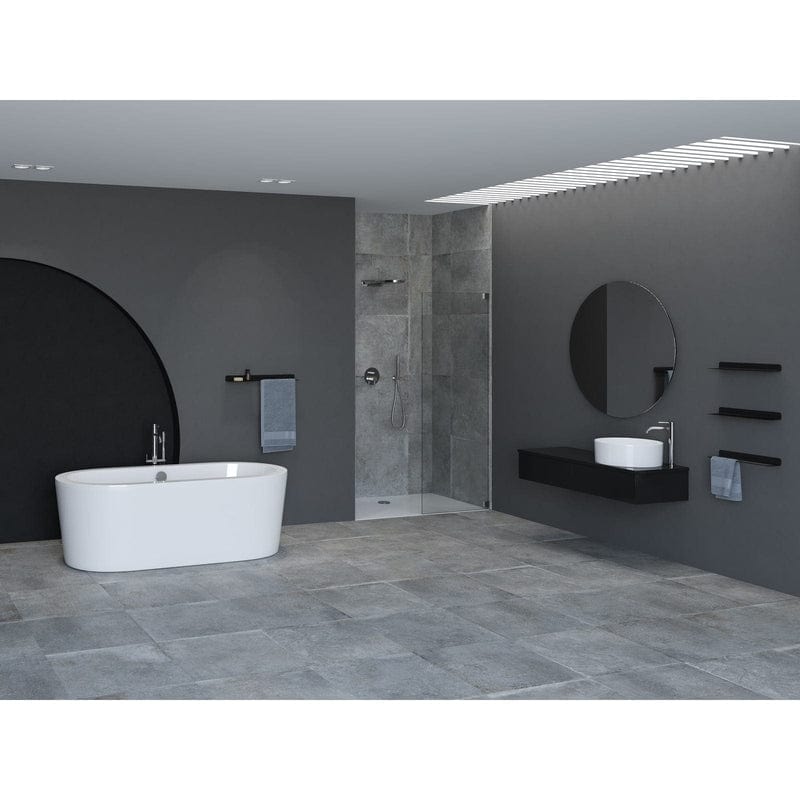 Steinkamp Life freistehende Badewanne 180 x 80 cm mit M5 Ab- und Überlaufgarnitur