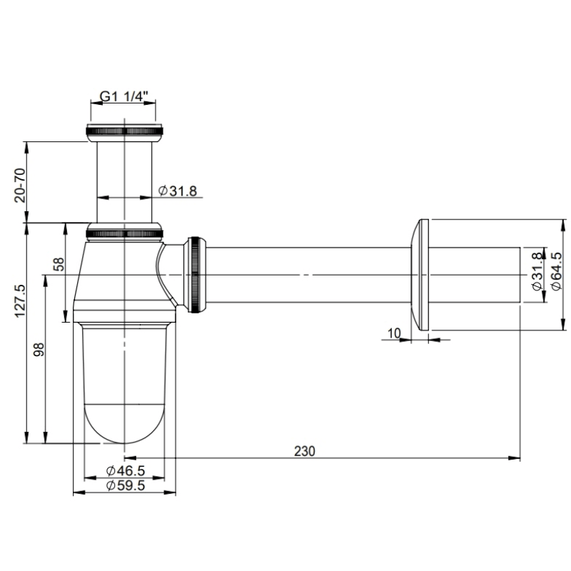 Sturotec Tassensiphon 1 1/4"