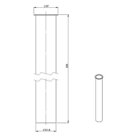 Sturotec Tauchrohr 1 1/4" 25 cm