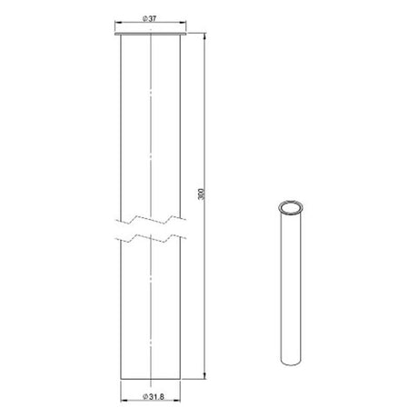 Sturotec Tauchrohr 1 1/4" 30 cm