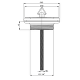 Sturotec Universal Ablaufventil mit Stopfen 1 1/4"