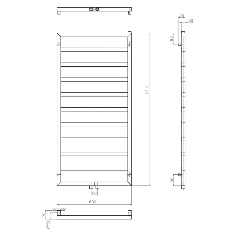 Sturotec Bath 3 Badheizkörper 60 x 172 cm