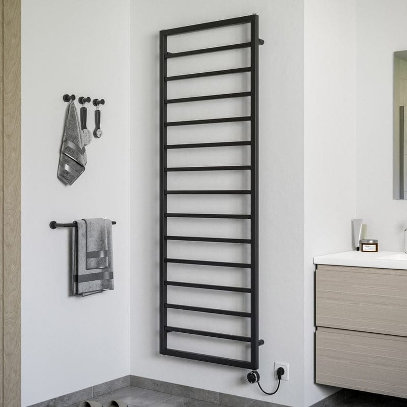 STUROTEC Bath 3 E Badheizkörper 60 x 148 cm, volledig elektrisch, met geïntegreerde kamerthermostaat